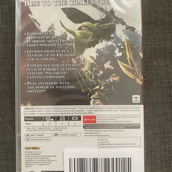 Monster Hunter Rise Nintendo Switch - Picture 2 of 2